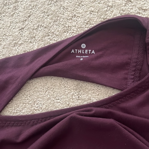 Athleta maroon open back top - Picture 3 of 3
